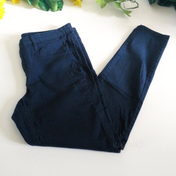 Mossimo Skinny Jeans Size 12 Dark Navy Denim Stretchy Classic Preppy Equestrian - Picture 11 of 13